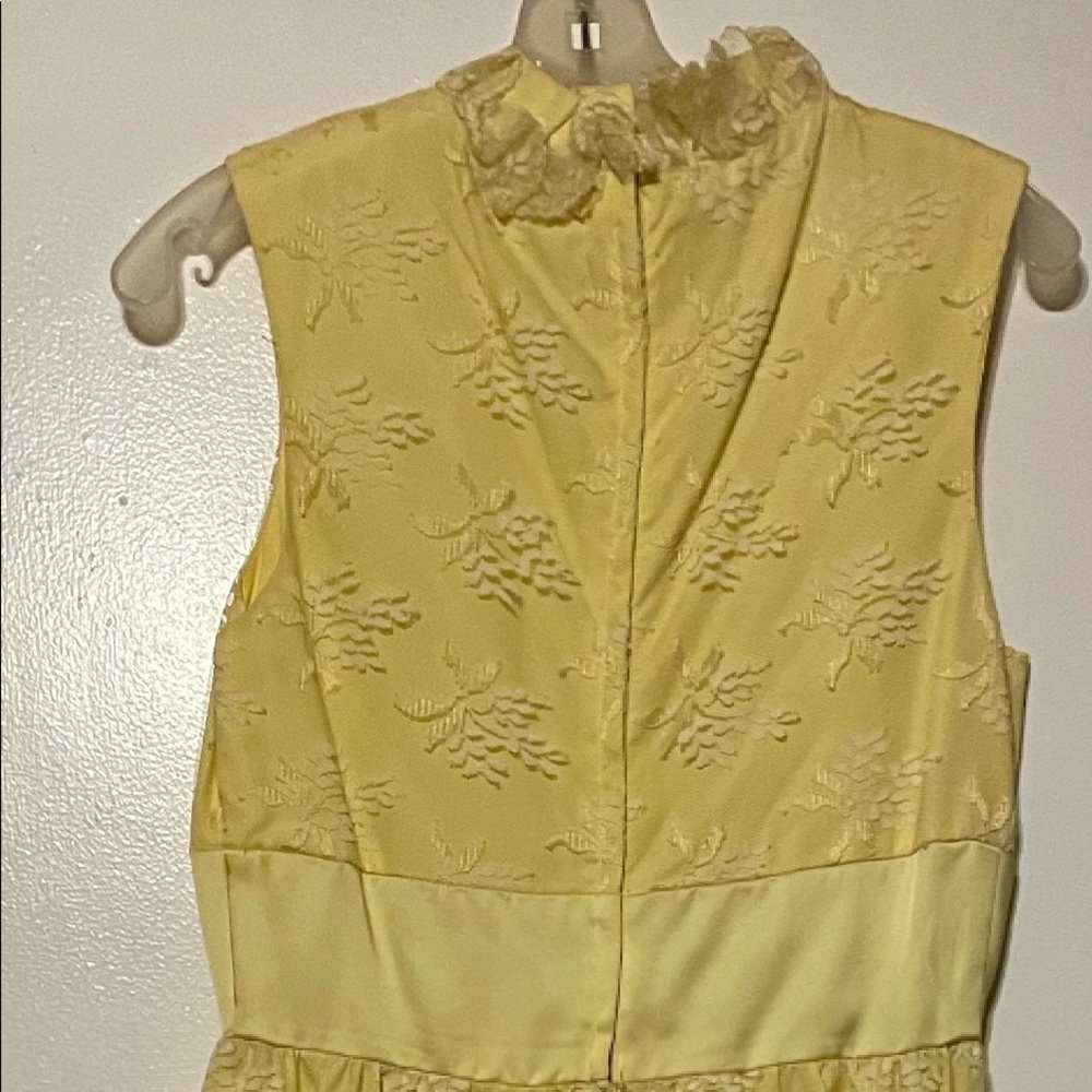 Beautiful long formal straight dress. Lace top